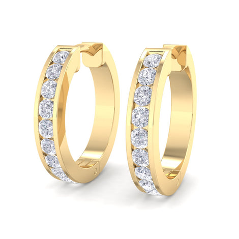 Alessia 0.50 carat round diamond earrings Alessia round diamond earrings DCGEMMES
