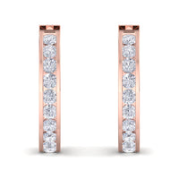 Alessia Orecchini con diamanti tondi 0.50 carati Alessia Orecchini con diamanti tondi 18 carati DCGEMMES Oro Rosa XNUMX carati