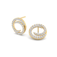 Nelly 0.60 carat round diamond earrings Nelly round diamond earrings DCGEMMES