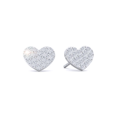 Boucles d'oreilles diamants ronds 0.67 carat Coraline Platine