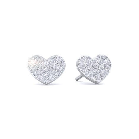 Boucles d'oreilles diamants ronds 0.67 carat Coraline Boucles d'oreilles Coraline diamants ronds DCGEMMES Or Blanc 18 carats  