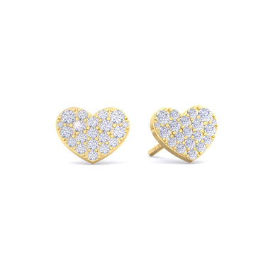 Orecchini Coraline con diamanti tondi da 0.67 carati in oro giallo 18 carati