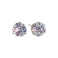 Galya 0.70 carat round diamond earrings Galya round diamond earrings DCGEMMES I SI 18 carat White Gold