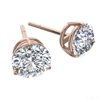 Galya 0.70 carat round diamond earrings Galya round diamond earrings DCGEMMES