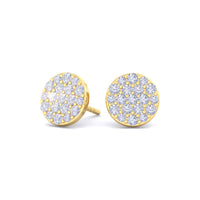Caroline round diamond earrings 0.78 carat Caroline round diamond earrings DCGEMMES 18 carat Yellow Gold