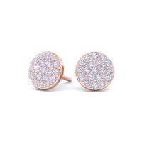 Caroline round diamond earrings 0.78 carat Caroline round diamond earrings DCGEMMES 18 carat Rose Gold
