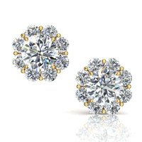 Orecchini Victoria con diamanti tondi 0.96 carati Orecchini Victoria con diamanti tondi DCGEMMES