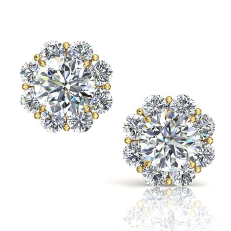 Orecchini Victoria con diamanti tondi 0.96 carati Orecchini Victoria con diamanti tondi DCGEMMES