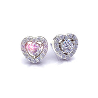 Boucles d'oreilles diamants ronds 1.00 carat Giulia Boucles d'oreilles Giulia diamants ronds DCGEMMES I SI Or Blanc 18 carats