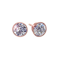 Alambra round diamond earrings 1.20 carat Alambra round diamond earrings DCGEMMES I SI 18 carat Rose Gold