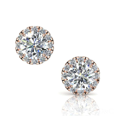 Isabelle orecchini con diamanti tondi 1.30 carati Isabelle orecchini con diamanti tondi DCGEMMES