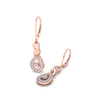 1.30 carat Rosa round diamond earrings Rosa round diamond earrings DCGEMMES