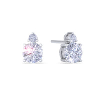 Boucles d'oreilles diamants ronds 1.35 carat Pia Boucles d'oreilles Pia diamants ronds DCGEMMES I SI Or Blanc 18 carats