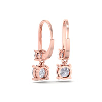 Perla 1.50 carat round diamond earrings Perla round diamond earrings DCGEMMES