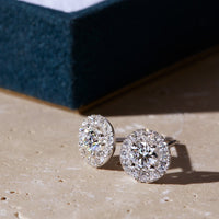Isabelle orecchini con diamanti tondi 1.70 carati Isabelle orecchini con diamanti tondi DCGEMMES