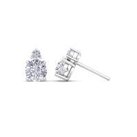 Pia 1.75 carat round diamond earrings Pia round diamond earrings DCGEMMES