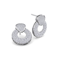Boucles d'oreilles diamants ronds 2.05 carats Constance Boucles d'oreilles Constance diamants ronds DCGEMMES   