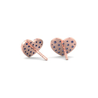 Coraline 0.67 carat round sapphire earrings Coraline round sapphire earrings DCGEMMES