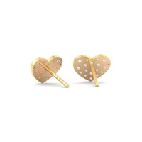 Coraline 0.67 carat round pink sapphire earrings Coraline round pink sapphire earrings DCGEMMES