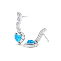Kiara 1.34 carat heart topaz and round diamond earrings Kiara heart topaz and round diamond earrings DCGEMMES