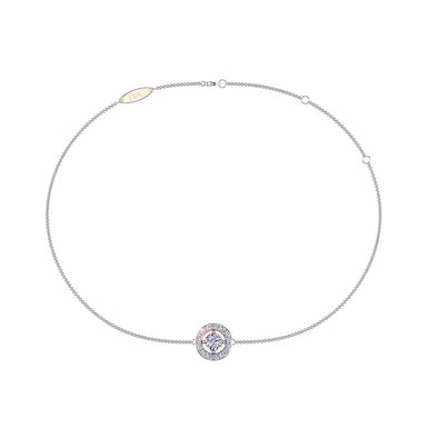 Bracelet diamant rond 0.25 carat Giulia rond I / SI / Or Blanc 18 carats