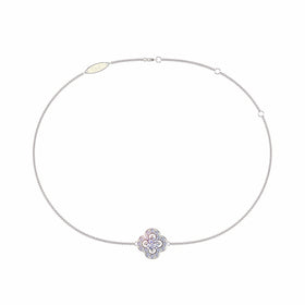 Bracelet diamant rond 0.25 carat Giulia trefle