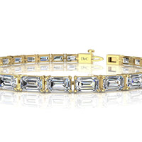 Emerald diamond bracelet 10.50 carats Paulania Paulania emerald diamond bracelet DCGEMMES