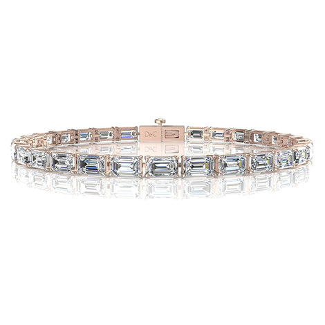 10.50 carat Paulania emerald diamond bracelet Paulania emerald diamond bracelet DCGEMMES H VS 18 carat pink gold