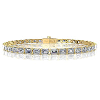 8.30 carat Paulania emerald diamond bracelet Paulania emerald diamond bracelet DCGEMMES H VS 18 carat Yellow Gold
