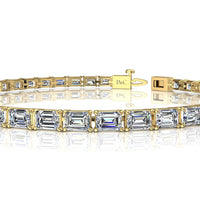Emerald diamond bracelet 8.30 carats Paulania Paulania emerald diamond bracelet DCGEMMES