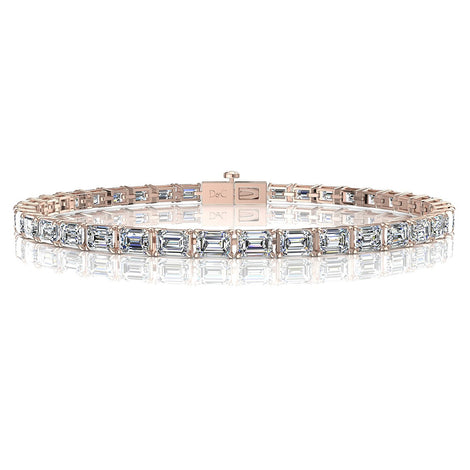8.30 carat Paulania emerald diamond bracelet Paulania emerald diamond bracelet DCGEMMES H VS 18 carat pink gold