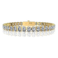 Marina oval diamond bracelet 12.20 carats Marina oval diamond bracelet DCGEMMES H VS 18 carat Yellow Gold