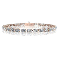Bracelet diamants ovales 6.60 carats Masha Bracelet Masha diamants ovales DCGEMMES H VS Or Rose 18 carats