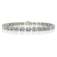 Bracelet diamants ovales 9.20 carats Masha Bracelet Masha diamants ovales DCGEMMES H VS Or Blanc 18 carats