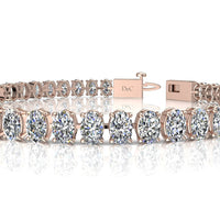 Bracelet diamants ovales 9.40 carats Marina Bracelet Marina diamants ovales DCGEMMES   