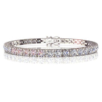Bracelet diamants ronds 10.00 carats Cobee Bracelet Cobee diamants ronds DCGEMMES I SI Or Blanc 18 carats