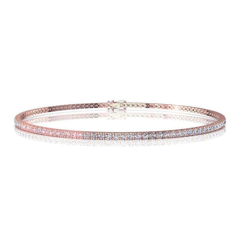 Cobee 1.50 carat round diamond bracelet Cobee round diamond bracelet DCGEMMES I SI 18 carat pink gold