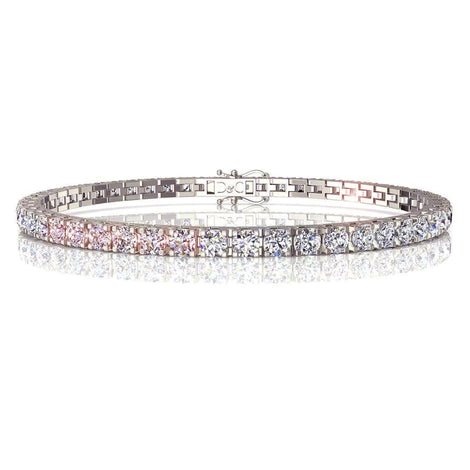 Bracelet diamants ronds 7.00 carats Cobee Bracelet Cobee diamants ronds DCGEMMES I SI Or Blanc 18 carats