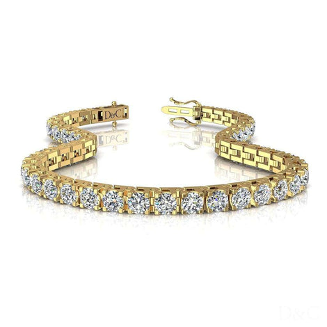 Bracelet diamants ronds 7.00 carats Cobee Bracelet Cobee diamants ronds DCGEMMES   