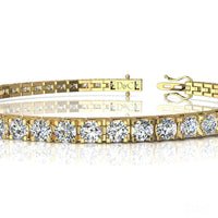 Bracelet diamants ronds 7.00 carats Cobee Bracelet Cobee diamants ronds DCGEMMES   