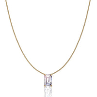 0.40 carat Elena Emerald Diamond Pendant Elena Emerald Diamond Necklace DCGEMMES I SI 18K Yellow Gold
