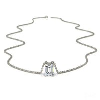 0.70 carat Elena Emerald Diamond Pendant Elena Emerald Diamond Necklace DCGEMMES
