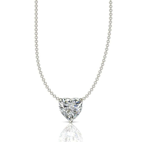Heart diamond pendant 0.30 carat Citere Necklace Citere diamond heart DCGEMMES