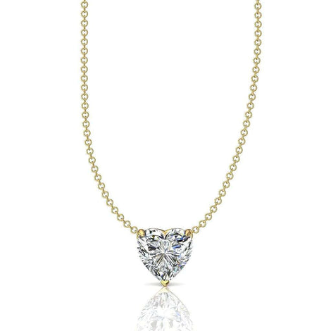 Heart diamond pendant 0.50 carat Citere Necklace Citere diamond heart DCGEMMES