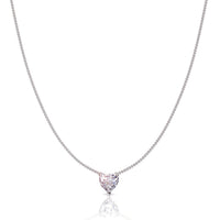 Heart diamond pendant 0.60 carat Citere Necklace Citere diamond heart DCGEMMES I SI 18 carat White Gold
