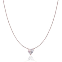 Heart diamond pendant 0.60 carat Citere Necklace Citere diamond heart DCGEMMES I SI 18 carat Rose Gold