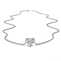 Heart diamond pendant 1.00 carat Citere Necklace Citere diamond heart DCGEMMES