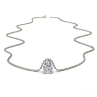 Sirena pear diamond pendant 0.70 carat Sirena pear diamond necklace DCGEMMES