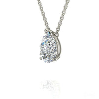 Sirena pear diamond necklace 0.90 carat Sirena pear diamond necklace DCGEMMES