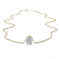 Sirena pear diamond pendant 1.00 carat Sirena pear diamond necklace DCGEMMES